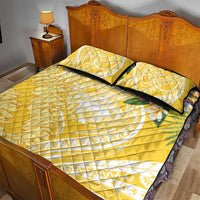 Aloha Hawaii Oahu Quilt Bed Set Wahine with Ilima Lei LT7 - Polynesian Pride