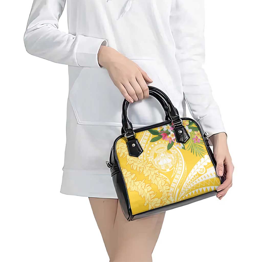 Aloha Hawaii Oahu Shoulder Handbag Wahine with Ilima Lei LT7 - Polynesian Pride