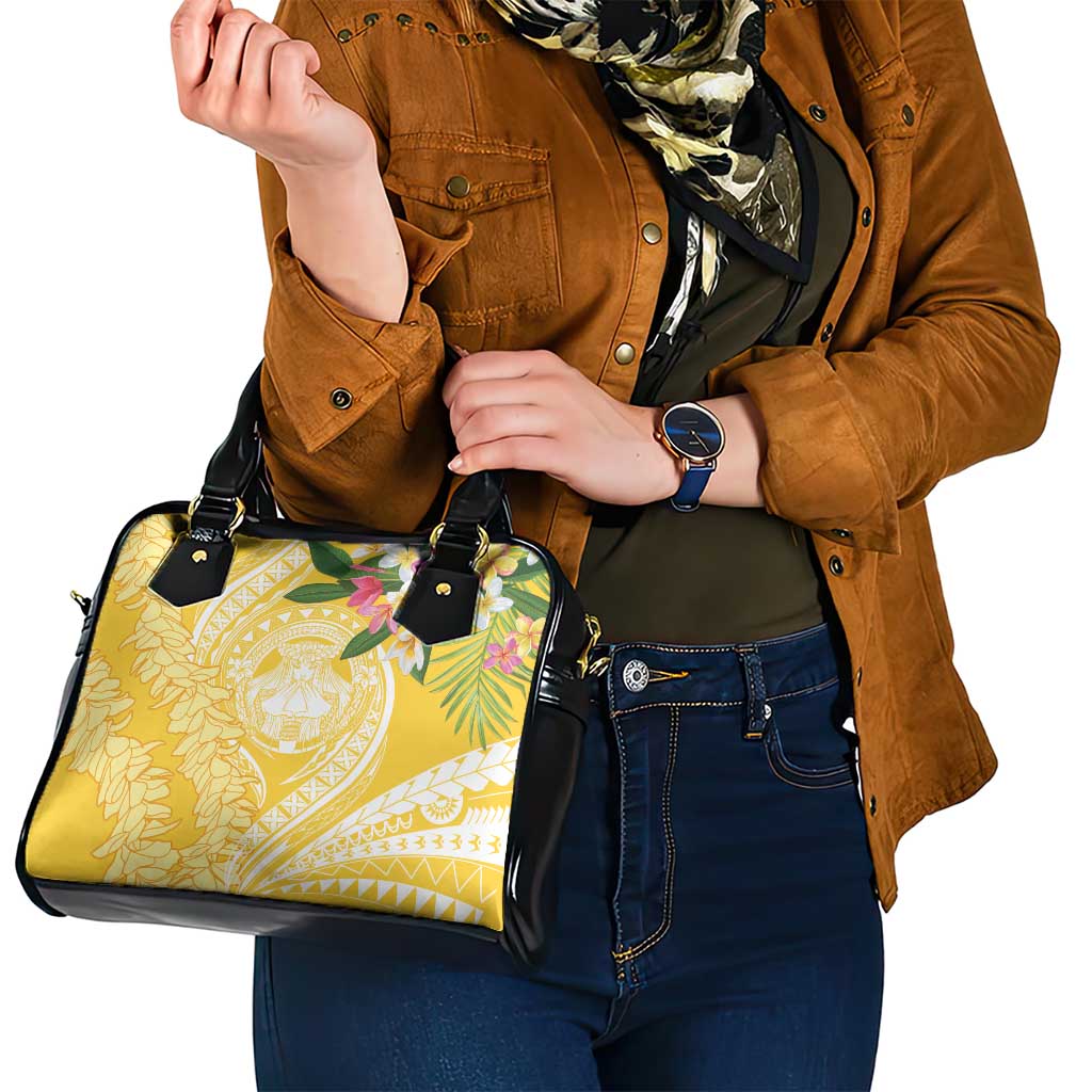 Aloha Hawaii Oahu Shoulder Handbag Wahine with Ilima Lei LT7 - Polynesian Pride