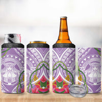 Aloha Hawaii Kauai 4 in 1 Can Cooler Tumbler Frangipani Mix Mokihana Lei LT7 - Polynesian Pride