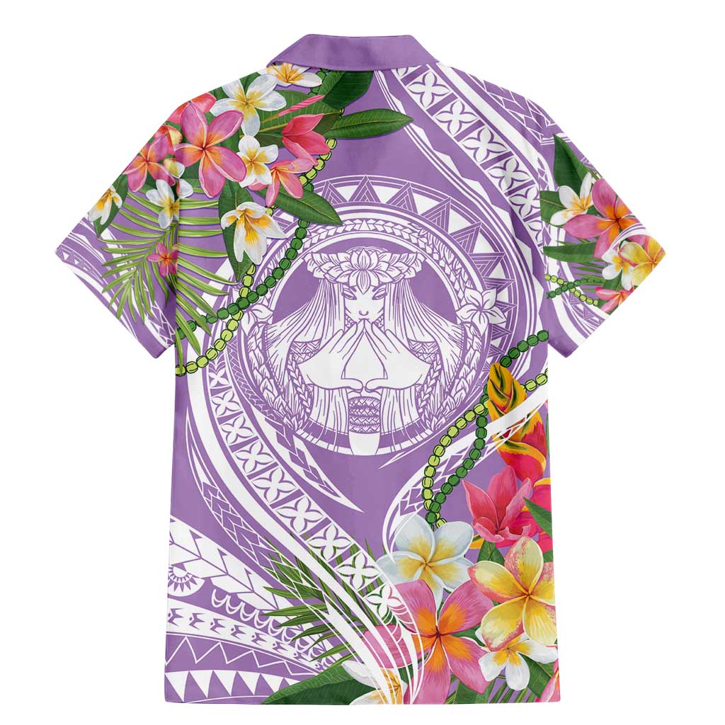 Aloha Hawaii Kauai Family Matching Mermaid Dress and Hawaiian Shirt Frangipani Mix Mokihana Lei LT7 - Polynesian Pride