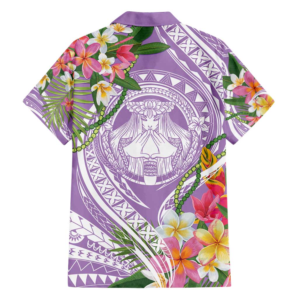 Aloha Hawaii Kauai Family Matching Summer Maxi Dress and Hawaiian Shirt Frangipani Mix Mokihana Lei LT7 - Polynesian Pride