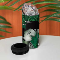 New Zealand Aroha Koe Mama 4 in 1 Can Cooler Tumbler Maori Hongi - Pounamu LT7 - Polynesian Pride