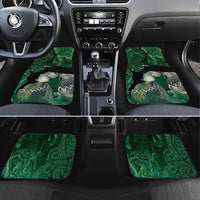 New Zealand Aroha Koe Mama Car Mats Maori Hongi - Pounamu LT7 Set 4pcs Green - Polynesian Pride