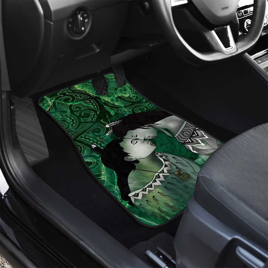 New Zealand Aroha Koe Mama Car Mats Maori Hongi - Pounamu LT7 - Polynesian Pride