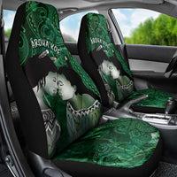 New Zealand Aroha Koe Mama Car Seat Cover Maori Hongi - Pounamu LT7 - Polynesian Pride