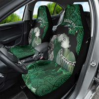 New Zealand Aroha Koe Mama Car Seat Cover Maori Hongi - Pounamu LT7 - Polynesian Pride