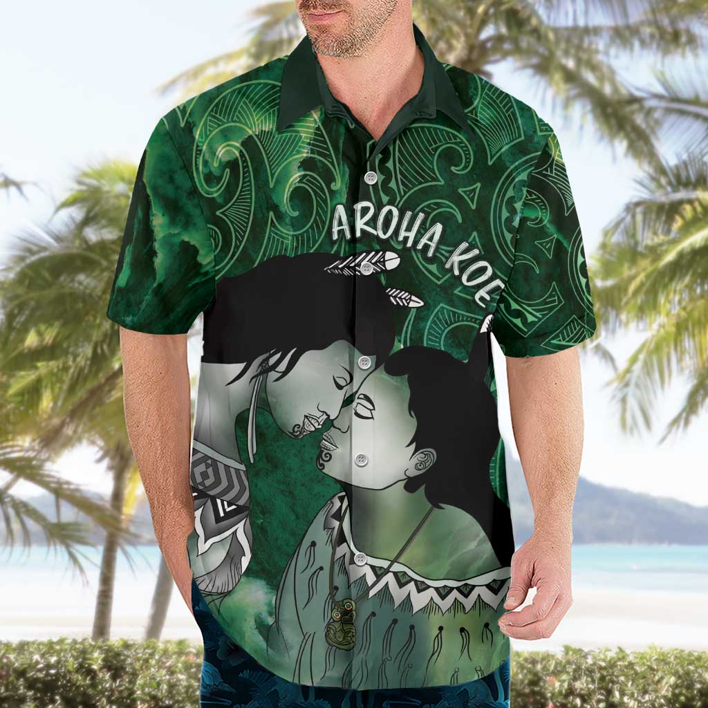 New Zealand Aroha Koe Mama Hawaiian Shirt Maori Hongi - Pounamu LT7 - Polynesian Pride
