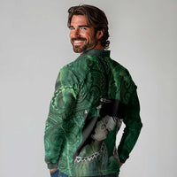 New Zealand Aroha Koe Mama Long Sleeve Polo Shirt Maori Hongi - Pounamu LT7 - Polynesian Pride