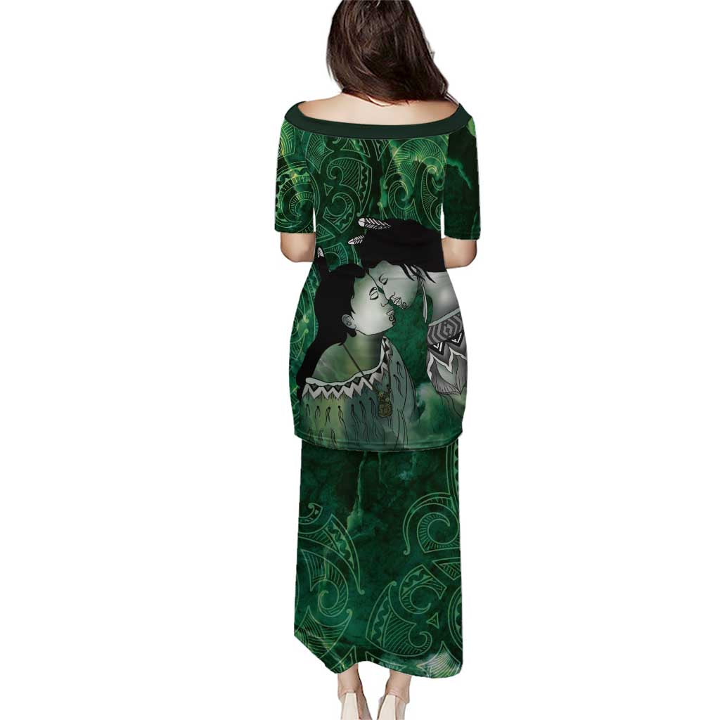 New Zealand Aroha Koe Mama Puletasi Maori Hongi - Pounamu LT7 - Polynesian Pride