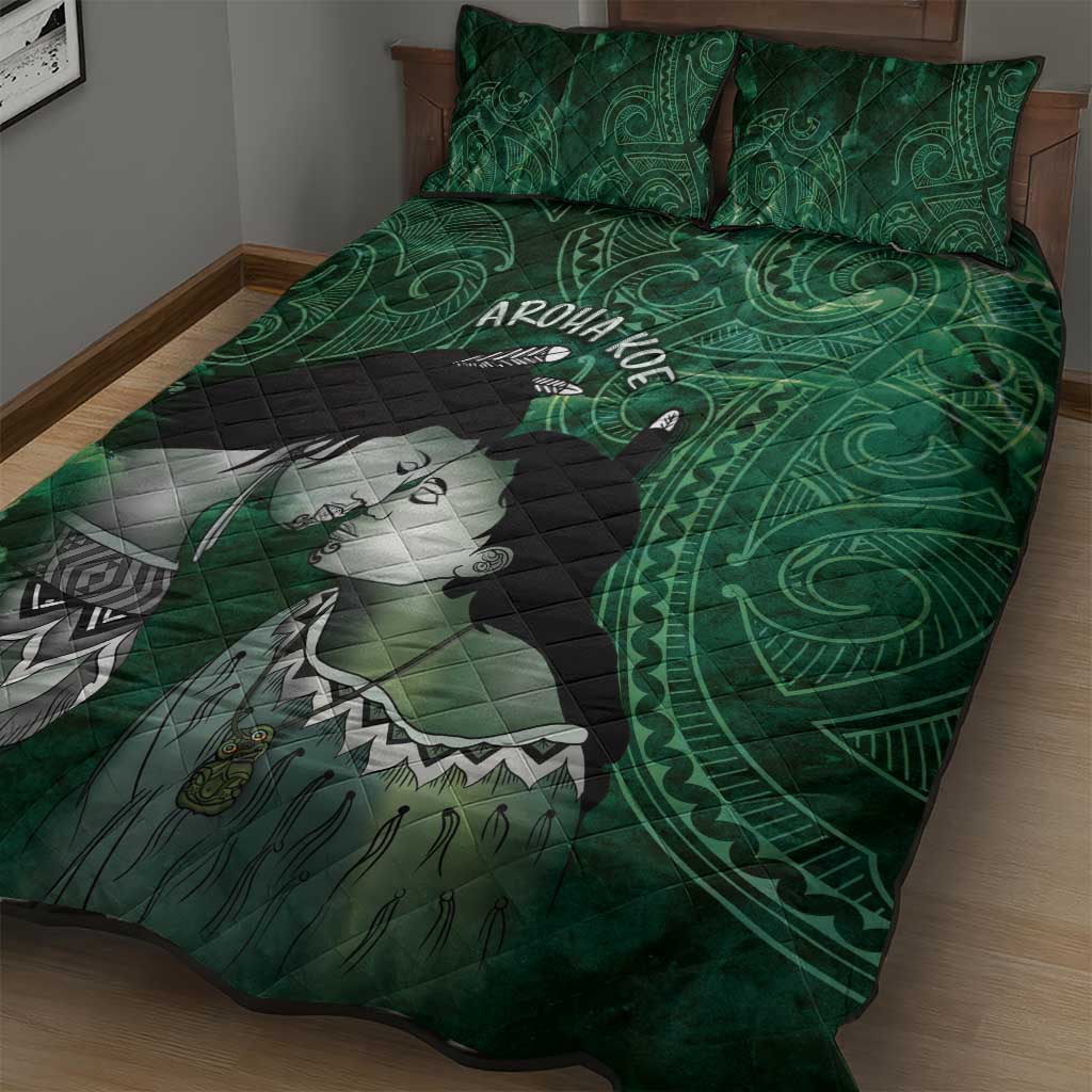 New Zealand Aroha Koe Mama Quilt Bed Set Maori Hongi - Pounamu LT7 - Polynesian Pride