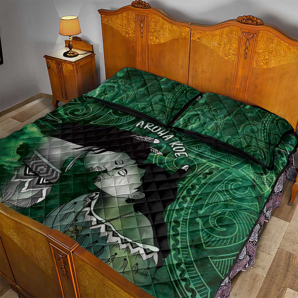 New Zealand Aroha Koe Mama Quilt Bed Set Maori Hongi - Pounamu LT7 - Polynesian Pride