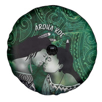 New Zealand Aroha Koe Mama Spare Tire Cover Maori Hongi - Pounamu LT7 - Polynesian Pride