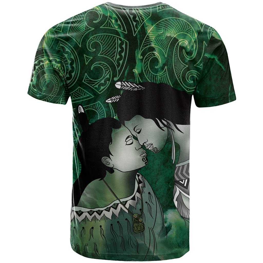 New Zealand Aroha Koe Mama T Shirt Maori Hongi - Pounamu LT7 - Polynesian Pride