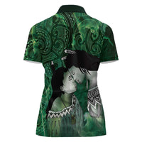 New Zealand Aroha Koe Mama Women Polo Shirt Maori Hongi - Pounamu LT7 - Polynesian Pride