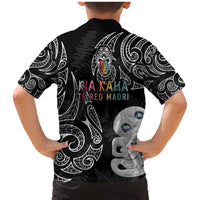 Kia Hara Te reo Maori Family Matching Mermaid Dress and Hawaiian Shirt Manaia Moko Pattern LT7 - Polynesian Pride