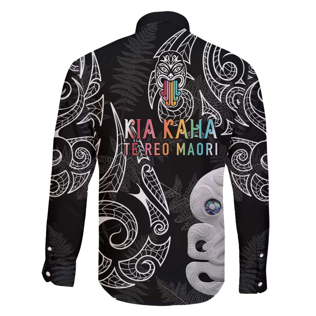 Kia Hara Te reo Maori Family Matching Summer Maxi Dress and Hawaiian Shirt Manaia Moko Pattern LT7 - Polynesian Pride