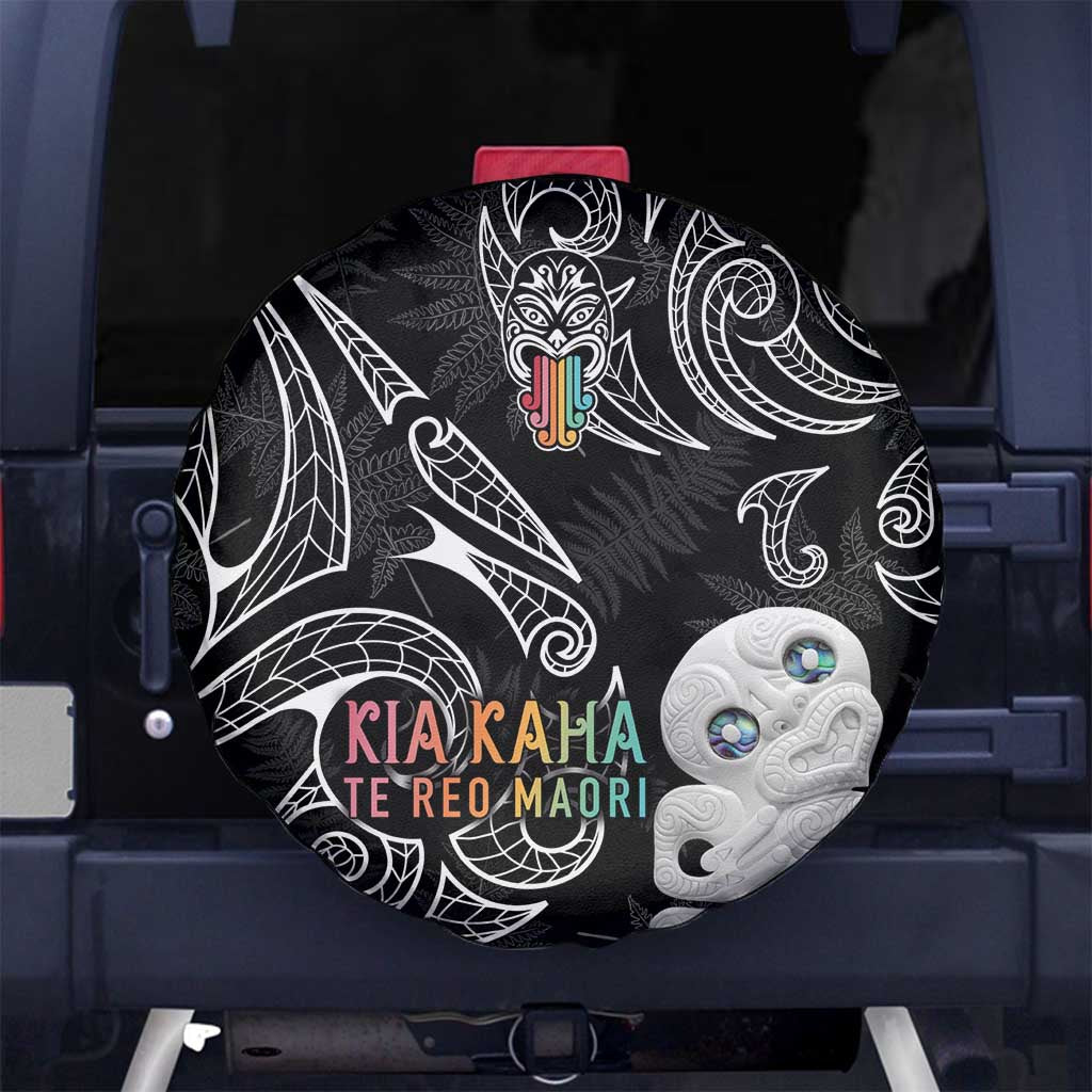 Kia Hara Te reo Maori Spare Tire Cover Manaia Moko Pattern LT7 - Polynesian Pride