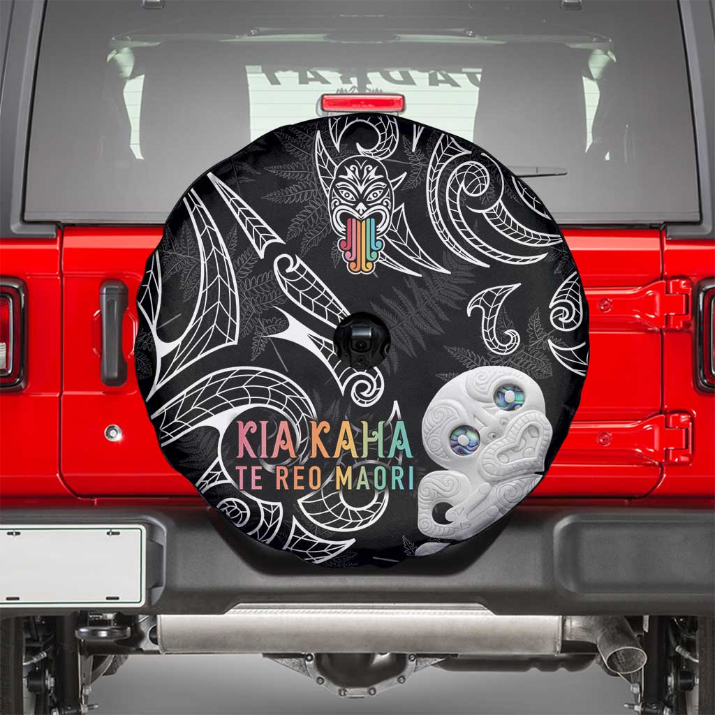 Kia Hara Te reo Maori Spare Tire Cover Manaia Moko Pattern LT7 - Polynesian Pride