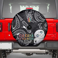 Kia Hara Te reo Maori Spare Tire Cover Manaia Moko Pattern LT7 - Polynesian Pride