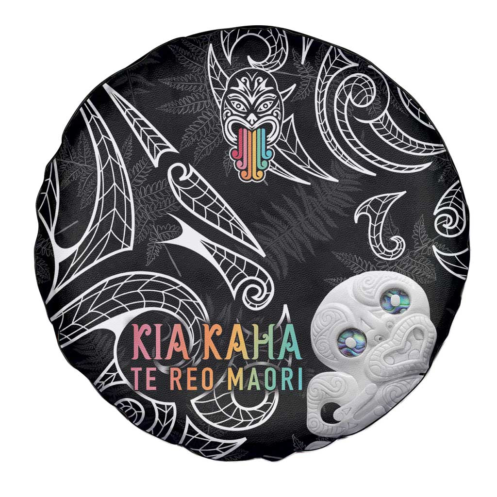 Kia Hara Te reo Maori Spare Tire Cover Manaia Moko Pattern LT7 - Polynesian Pride