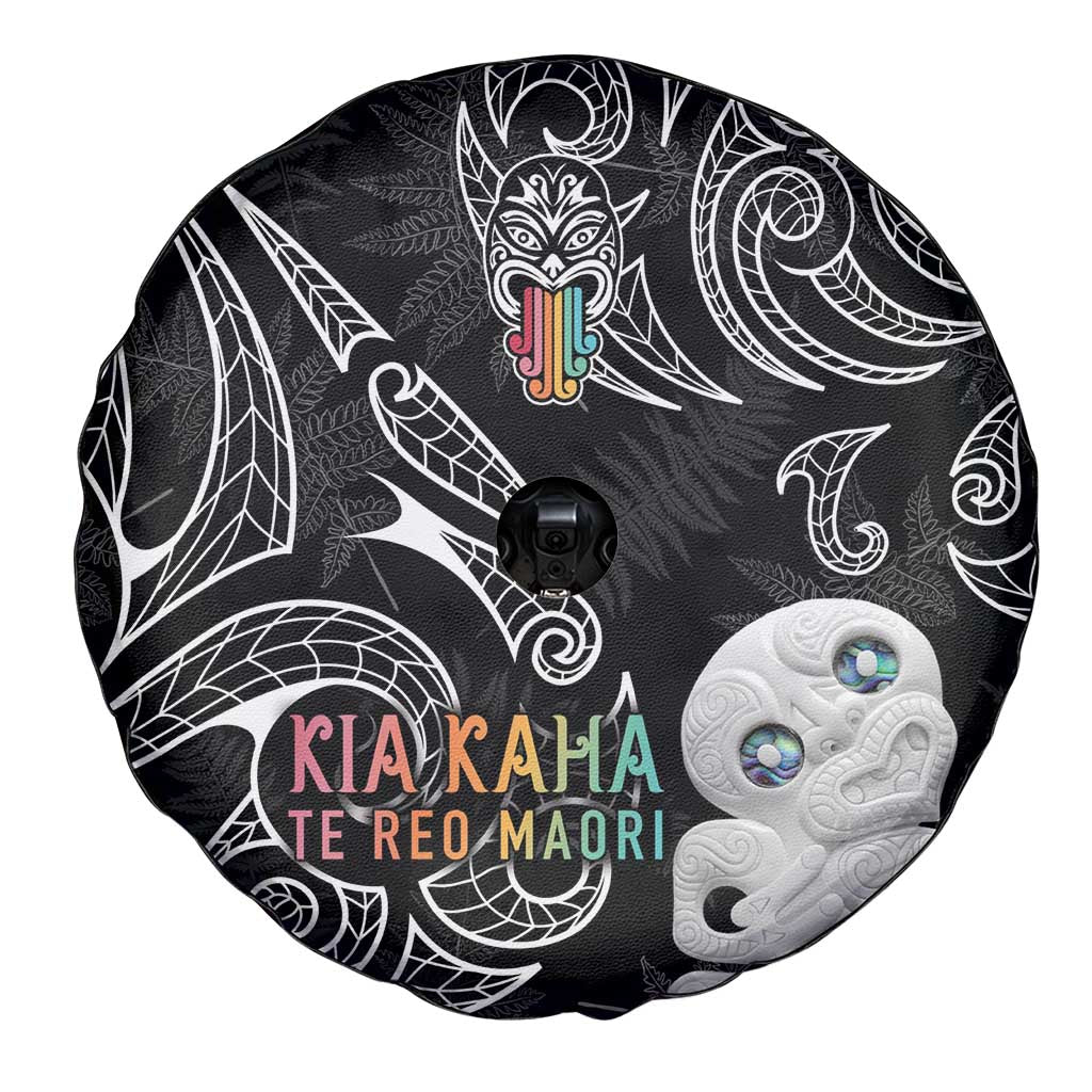 Kia Hara Te reo Maori Spare Tire Cover Manaia Moko Pattern LT7 - Polynesian Pride