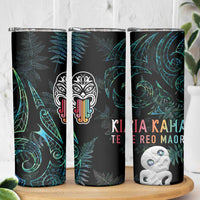 Kia Hara Te reo Maori Skinny Tumbler Manaia Moko Mix Paua Shell LT7 - Polynesian Pride