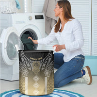 Aotearoa Maori Iwi Heritage Laundry Basket Waikato Tainui Parauri LT7 - Polynesian Pride