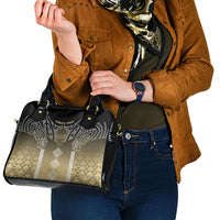 Aotearoa Maori Iwi Heritage Shoulder Handbag Waikato Tainui Parauri LT7 - Polynesian Pride