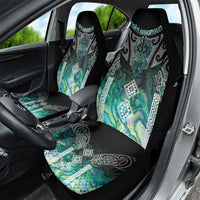 Aotearoa Maori Iwi Heritage Car Seat Cover Ngati Kahungunu Paua Shell Turquoise LT7 - Polynesian Pride