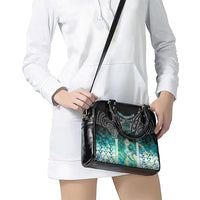 Aotearoa Maori Iwi Heritage Shoulder Handbag Ngati Kahungunu Paua Shell Turquoise LT7 - Polynesian Pride