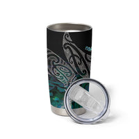Aotearoa Maori Iwi Heritage Tumbler Cup Ngati Kahungunu Paua Shell Turquoise LT7 - Polynesian Pride