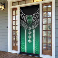 Aotearoa Maori Iwi Heritage Door Cover Ngai Tahu Pounamu Green LT7 - Polynesian Pride