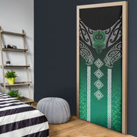 Aotearoa Maori Iwi Heritage Door Cover Ngai Tahu Pounamu Green LT7 - Polynesian Pride