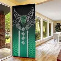 Aotearoa Maori Iwi Heritage Door Cover Ngai Tahu Pounamu Green LT7 - Polynesian Pride