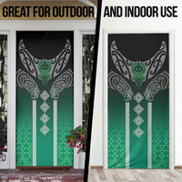 Aotearoa Maori Iwi Heritage Door Cover Ngai Tahu Pounamu Green LT7 - Polynesian Pride
