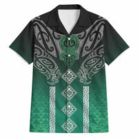 Aotearoa Maori Iwi Heritage Hawaiian Shirt Ngai Tahu Pounamu Green LT7 Jade Green - Polynesian Pride