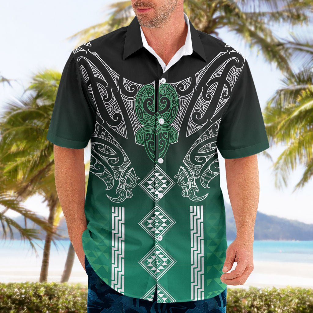 Aotearoa Maori Iwi Heritage Hawaiian Shirt Ngai Tahu Pounamu Green LT7 - Polynesian Pride