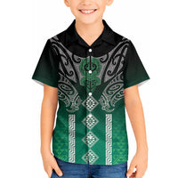Aotearoa Maori Iwi Heritage Hawaiian Shirt Ngai Tahu Pounamu Green LT7 - Polynesian Pride