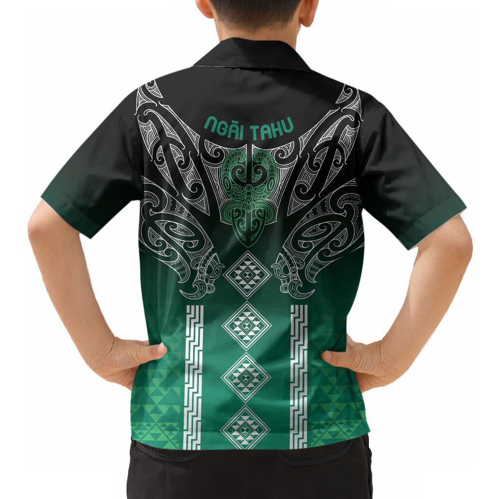 Aotearoa Maori Iwi Heritage Hawaiian Shirt Ngai Tahu Pounamu Green LT7 - Polynesian Pride