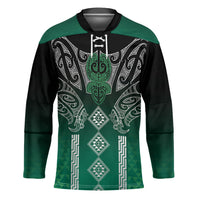 Aotearoa Maori Iwi Heritage Hockey Jersey Ngai Tahu Pounamu Green LT7 Unisex Jade Green - Polynesian Pride