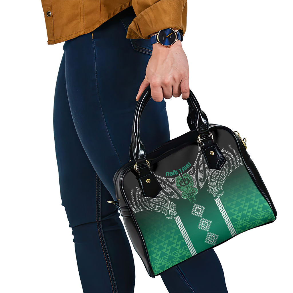 Aotearoa Maori Iwi Heritage Shoulder Handbag Ngai Tahu Pounamu Green LT7 - Polynesian Pride