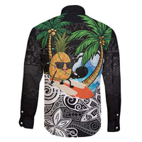 Tropical Christmas Polynesian Family Matching Long Sleeve Bodycon Dress and Hawaiian Shirt Funny Surfing Pineapple LT7 - Polynesian Pride