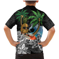 Tropical Christmas Polynesian Family Matching Mermaid Dress and Hawaiian Shirt Funny Surfing Pineapple LT7 - Polynesian Pride