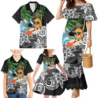 Tropical Christmas Polynesian Family Matching Mermaid Dress and Hawaiian Shirt Funny Surfing Pineapple LT7 - Polynesian Pride