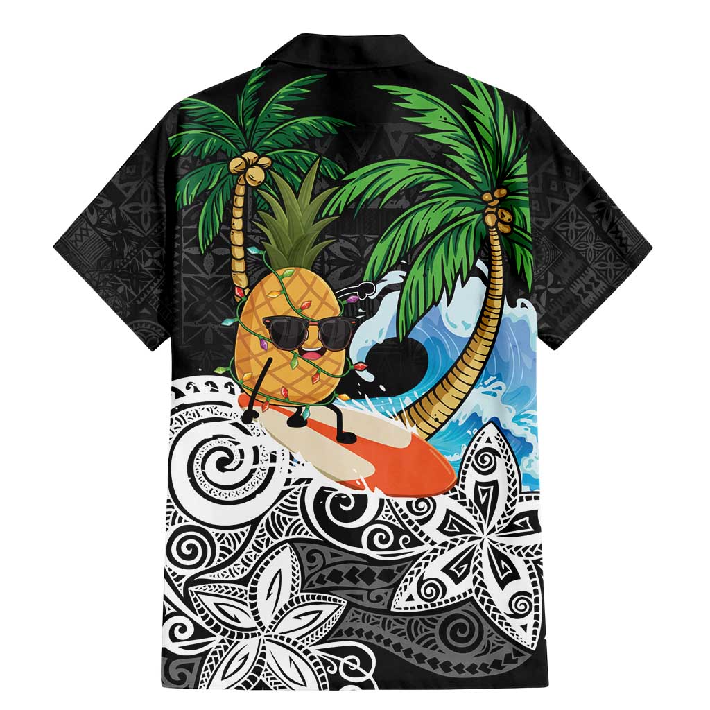 Tropical Christmas Polynesian Family Matching Mermaid Dress and Hawaiian Shirt Funny Surfing Pineapple LT7 - Polynesian Pride