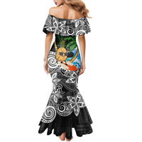 Tropical Christmas Polynesian Family Matching Mermaid Dress and Hawaiian Shirt Funny Surfing Pineapple LT7 - Polynesian Pride