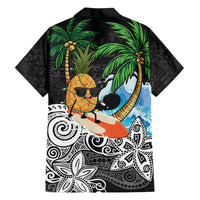 Tropical Christmas Polynesian Family Matching Off Shoulder Maxi Dress and Hawaiian Shirt Funny Surfing Pineapple LT7 - Polynesian Pride