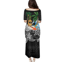 Tropical Christmas Polynesian Family Matching Puletasi and Hawaiian Shirt Funny Surfing Pineapple LT7 - Polynesian Pride