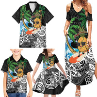 Tropical Christmas Polynesian Family Matching Summer Maxi Dress and Hawaiian Shirt Funny Surfing Pineapple LT7 - Polynesian Pride